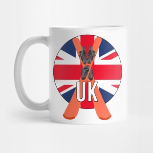 Cool Ski Flag of UK Mug